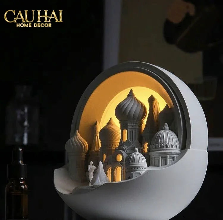 Home Fragrance - Gift Set Đèn Tinh Dầu Lampe de la Cité aux Arches-CẬU HAI HOME DECOR