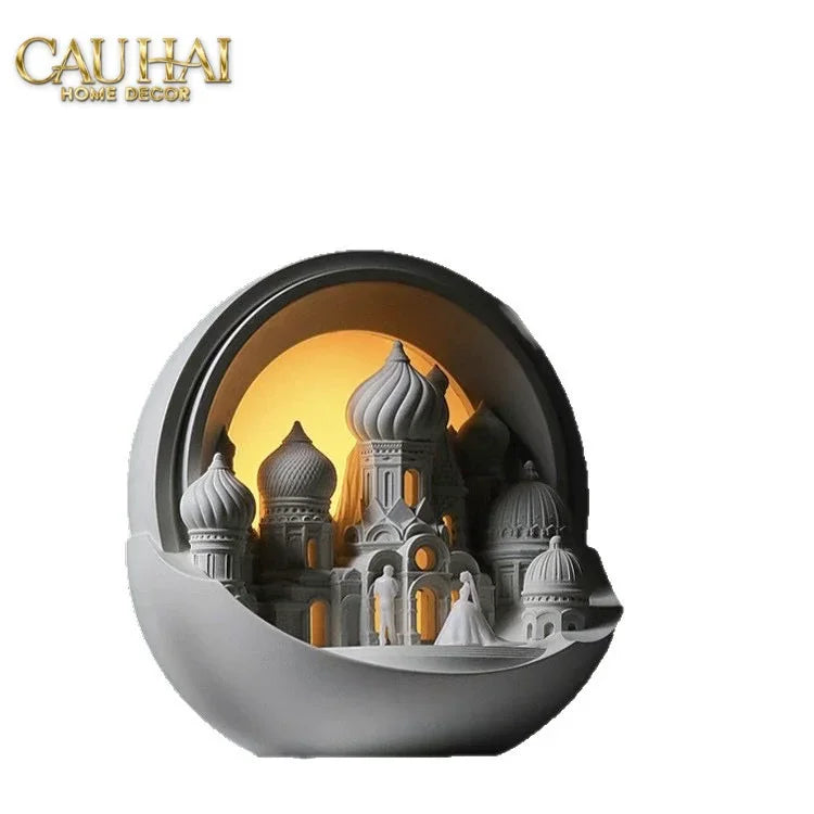 Home Fragrance - Gift Set Đèn Tinh Dầu Lampe de la Cité aux Arches-CẬU HAI HOME DECOR