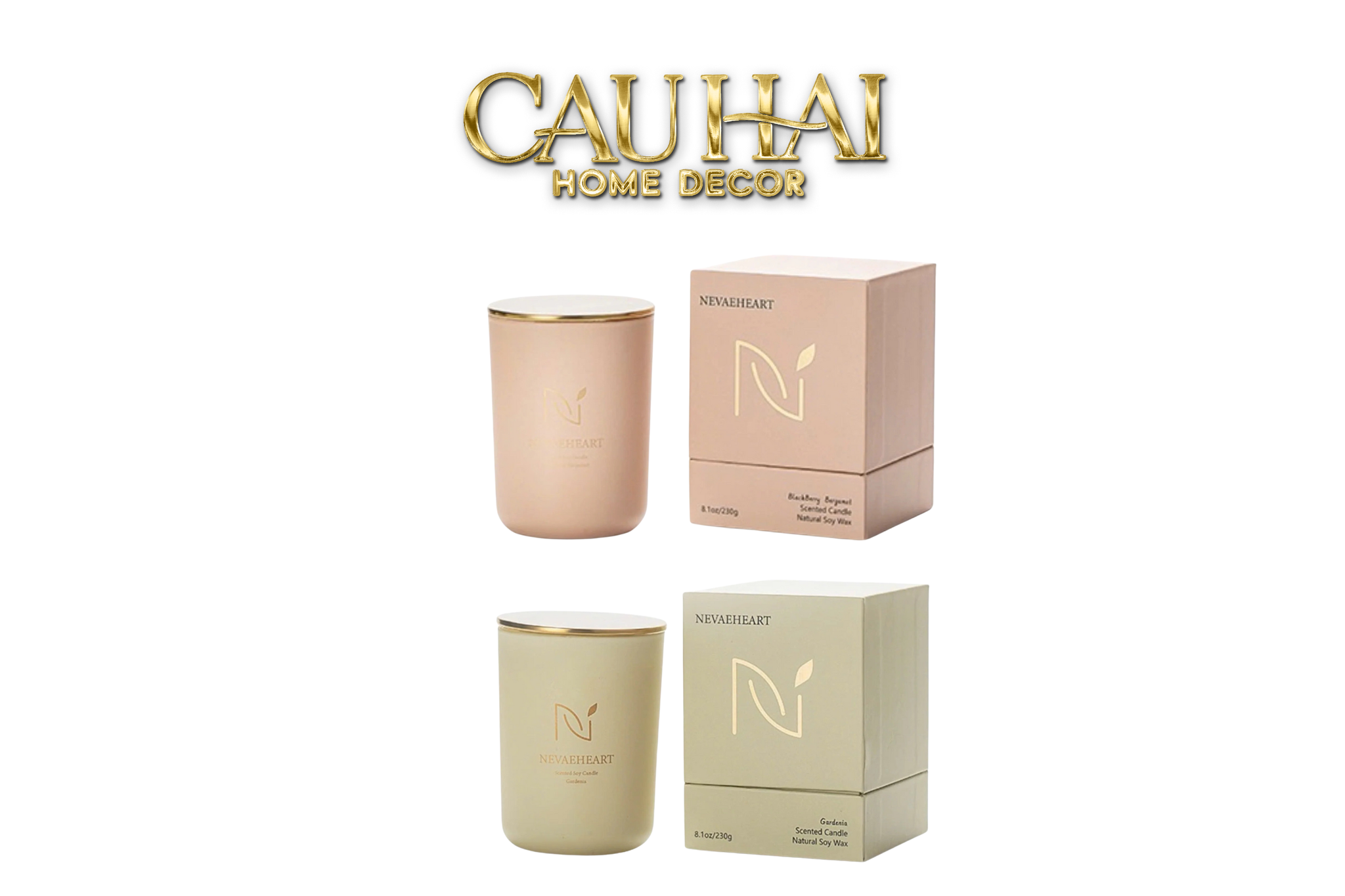 Home Fragrance - Nến Thơm Blush Serenity Scented Candles 2S-NẾN TRANG TRÍ-CẬU HAI HOME DECOR