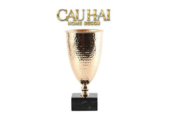 Hone Couture - Bình Hoa Goblet Aureum Marble Trophy H30-BÌNH HOA-CẬU HAI HOME DECOR
