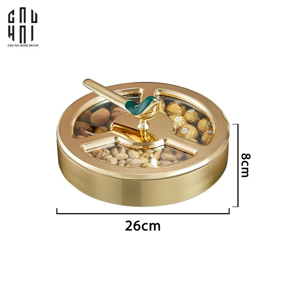 Hộp Bánh Mứt Glorious Auré Oiseau Royale-Lọ kẹo Canister Bonbonnière-Đối tác tại Trung Quốc theo từng đơn đặt hàng-CẬU HAI HOME DECOR
