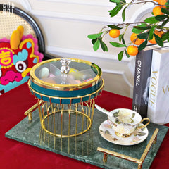 Hộp Bánh Mứt Sứ Tráng Men Alley Améthyste-Lọ kẹo Canister Bonbonnière-CẬU HAI HOME DECOR