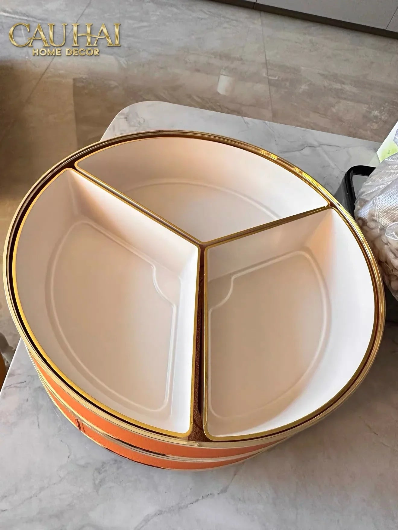 Hộp Bánh Mứt Thiên Nga Jewelry Swan Solitaire Vermilion Patina 26x17-Lọ kẹo Canister Bonbonnière-CẬU HAI HOME DECOR