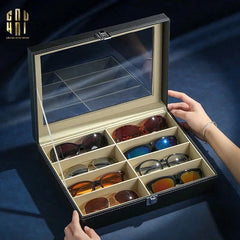 Hộp Da Đựng Kính Mát - Vue 8 Runway - 8 Slots-CẬU HAI HOME DECOR