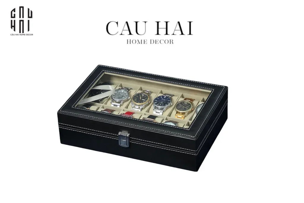 HỘP ĐỒNG HỒ DA 12 L'HEURE - 12 SLOTS