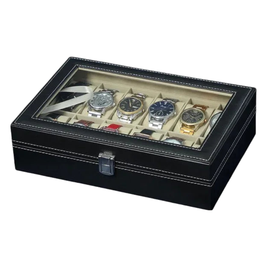 Hộp đồng hồ da 12 L'Heure 12 Slots - Cậu Hai Home Decor