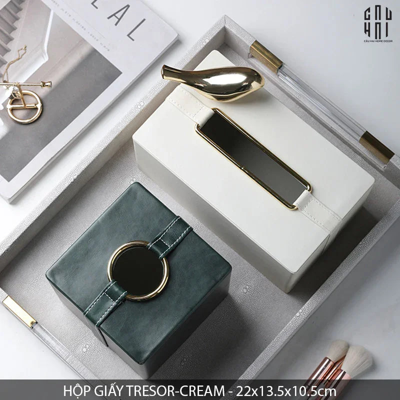 HỘP GIẤY TRESOR - CREAM
