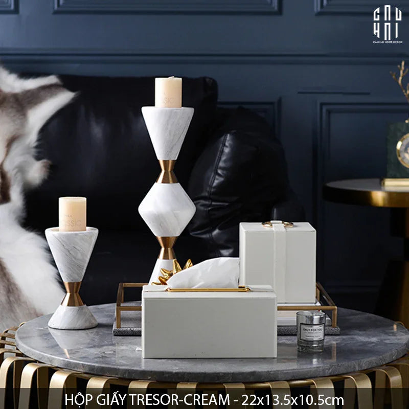 HỘP GIẤY TRESOR - CREAM