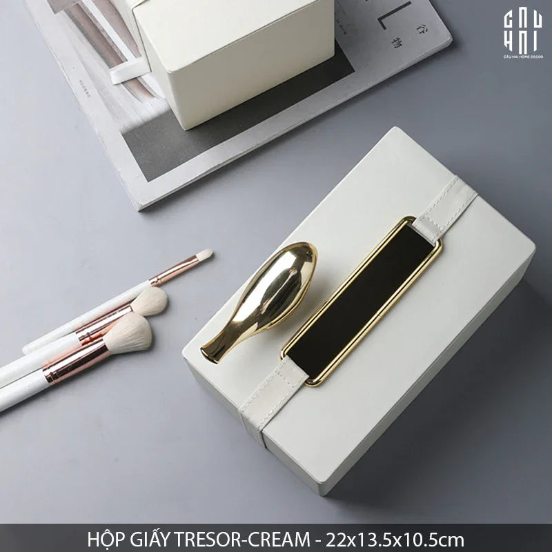 HỘP GIẤY TRESOR - CREAM