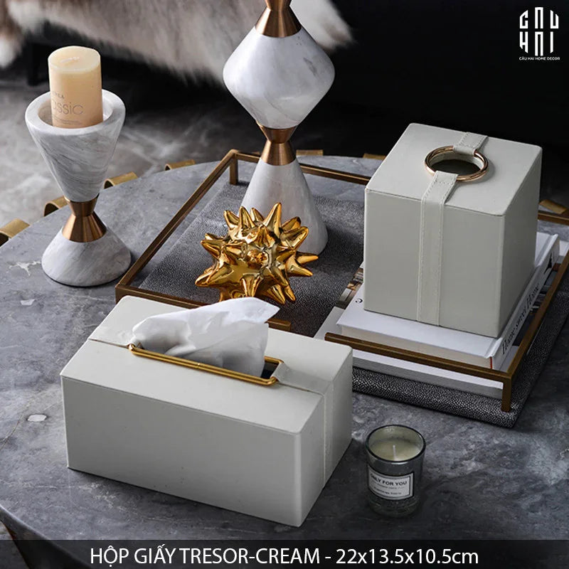 HỘP GIẤY TRESOR - CREAM