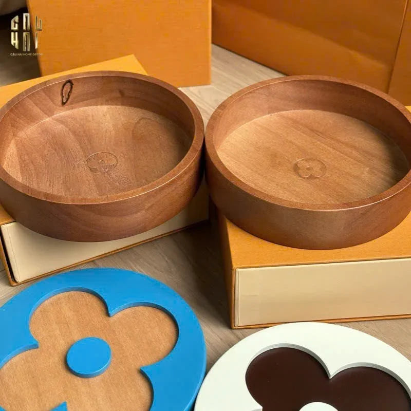 HỘP GỖ FLEUR MONOGRAM LOUIS.V FULLBOX – CIEL BLEU-CẬU HAI HOME DECOR