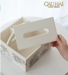 Hộp Khăn Giấy 3 Ngăn Handy Opaline Flora Tonkin-HỘP KHĂN GIẤY-CẬU HAI HOME DECOR