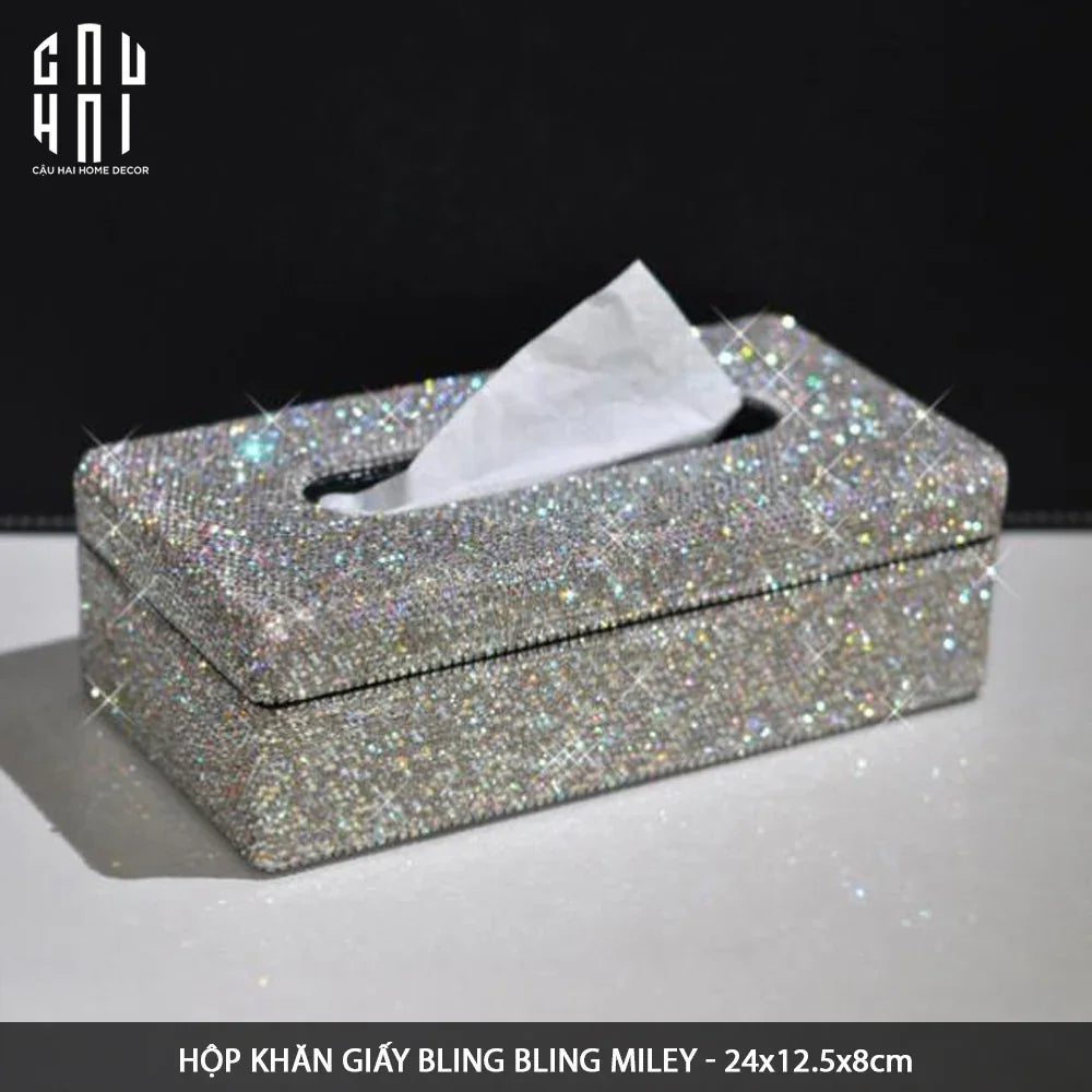 HỘP KHĂN GIẤY BLING BLING - MILEY