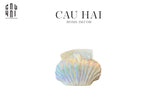 HỘP KHĂN GIẤY CERAMIC WHITE SEASHELL