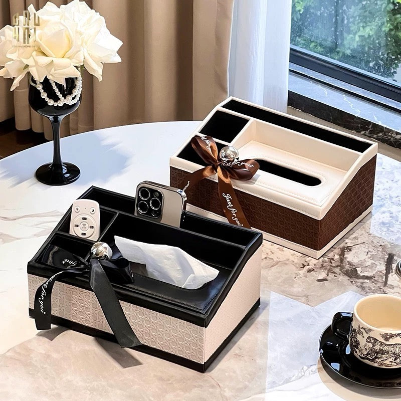 Hộp Khăn Giấy Da Black Mystic-HỘP KHĂN GIẤY-CẬU HAI HOME DECOR