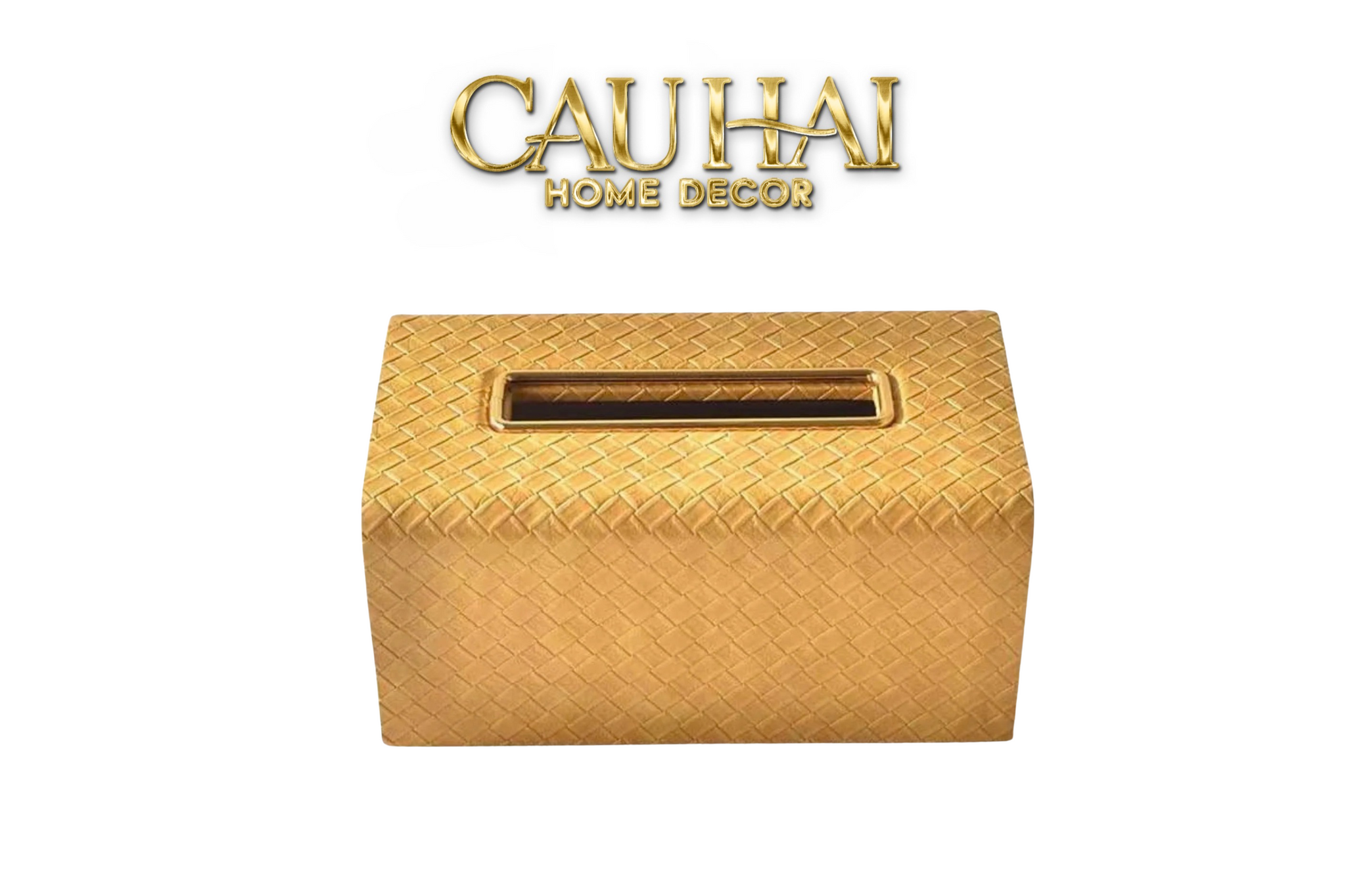 HỘP KHĂN GIẤY DA ĐAN GLAZE MUSTARD-1- Cậu Hai Home Decor