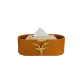 Hộp Khăn Giấy Da Golden Alley Antler Leather-HỘP KHĂN GIẤY-Đối tác tại Trung Quốc theo từng đơn đặt hàng-CẬU HAI HOME DECOR