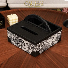 Hộp Khăn Giấy Da Handy Jungle Toile D.O-HỘP KHĂN GIẤY-CẬU HAI HOME DECOR
