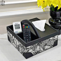 Hộp Khăn Giấy Da Handy Jungle Toile D.O-HỘP KHĂN GIẤY-CẬU HAI HOME DECOR