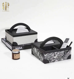 Hộp Khăn Giấy Da Handy Jungle Toile D.O-HỘP KHĂN GIẤY-CẬU HAI HOME DECOR