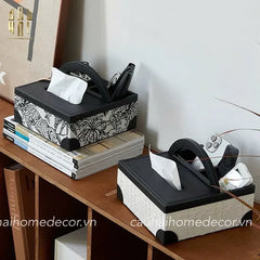 Hộp Khăn Giấy Da Handy Jungle Toile D.O-CẬU HAI HOME DECOR