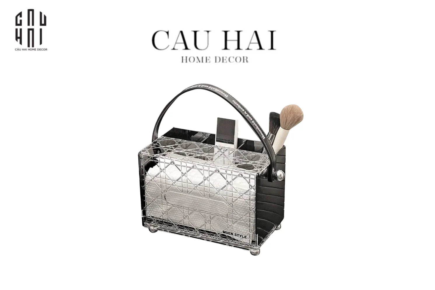 HỘP KHĂN GIẤY ĐA NĂNG ACRYLIC - MILEY