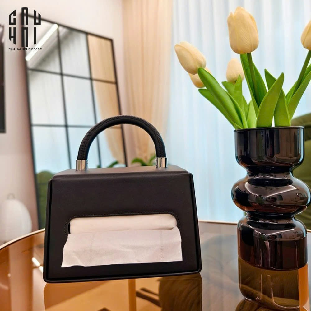 Hộp Khăn Giấy Da Savoir "La Damme Iconique" Lady Bag