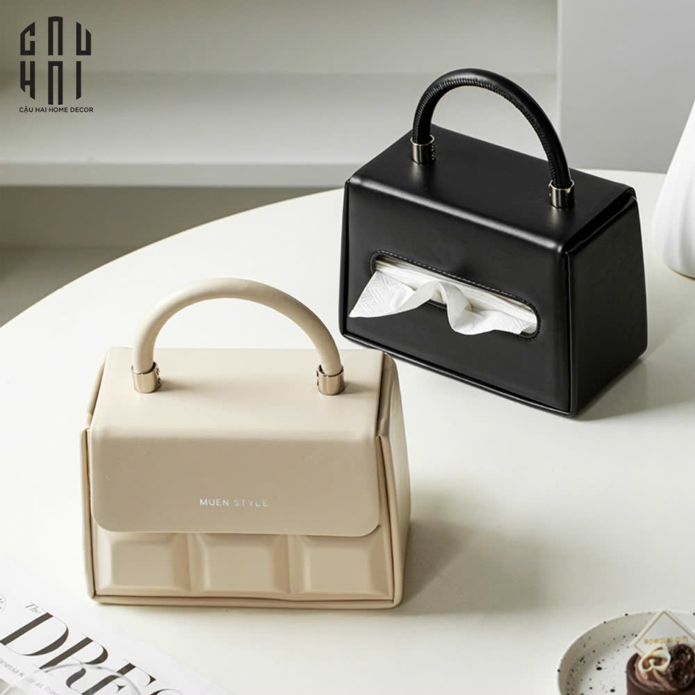 Hộp Khăn Giấy Da Savoir "La Damme Iconique" Lady Bag