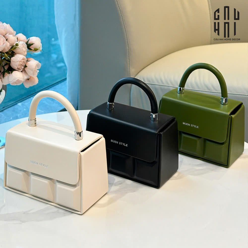 Hộp Khăn Giấy Da Savoir "La Damme Iconique" Lady Bag