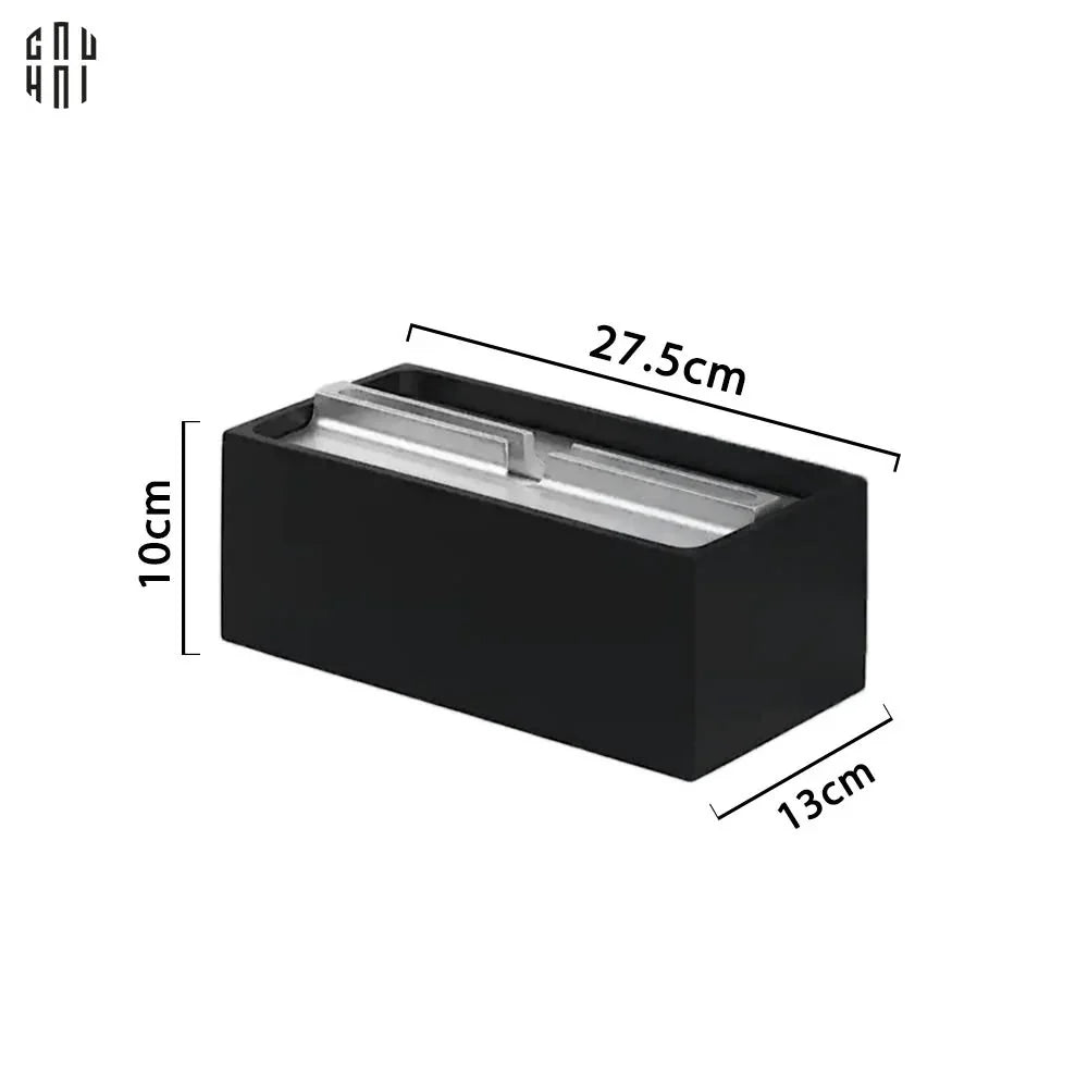 Hộp Khăn Giấy Elysium Titan Chrome Obsidian Case. Up-CẬU HAI HOME DECOR