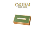 Hộp Khăn Giấy Gỗ Bọc Da Ethan Signature Atélier Luxe Leather - Vert Olive 13x25-HỘP KHĂN GIẤY-CẬU HAI HOME DECOR
