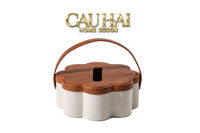 Hộp Khăn Giấy Handy Lux Leather Hazel Bloom-HỘP KHĂN GIẤY-CẬU HAI HOME DECOR