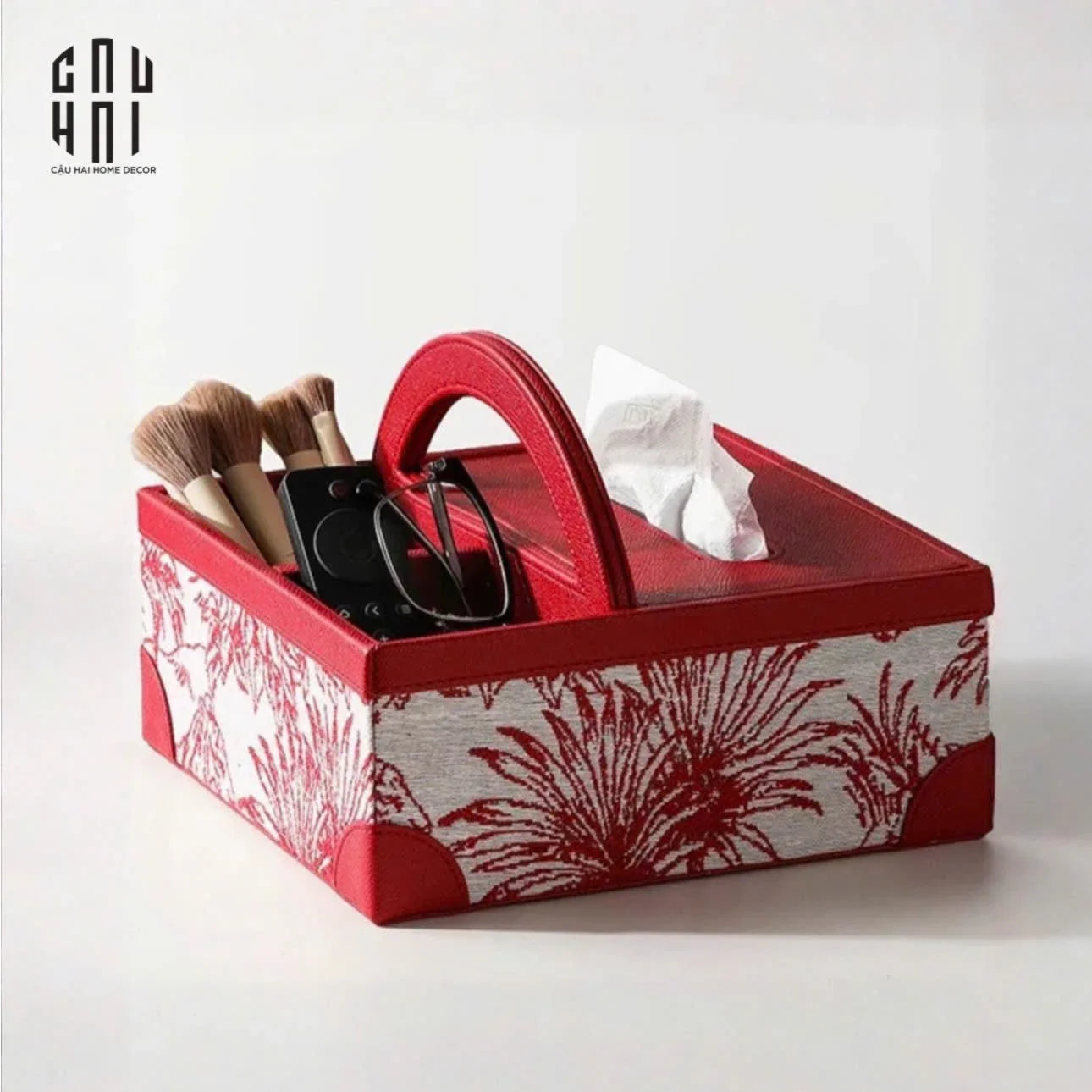 HỘP KHĂN GIẤY HANDY MULTI DIOUS RED FLORAL SS25