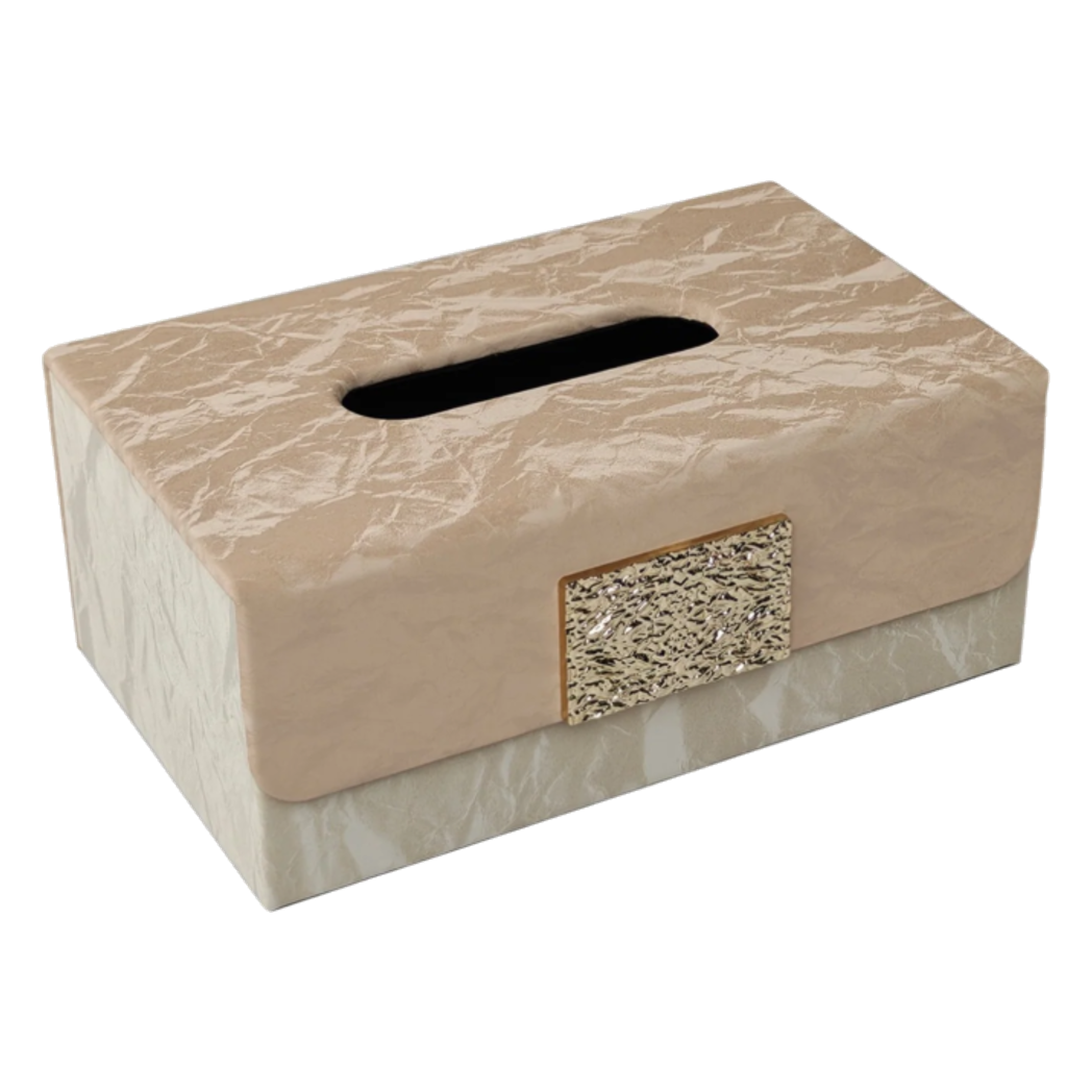 Hộp Khăn Giấy Marble Éclat Champagne 24*16*10-HỘP KHĂN GIẤY-CẬU HAI HOME DECOR