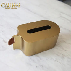 Hộp Khăn Giấy Metalic Veil D’Or Tissue Holder-CẬU HAI HOME DECOR