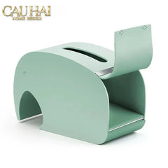 Hộp Khăn Giấy Voi Turquoise Éléphant Arc Tissue Box-HỘP KHĂN GIẤY-CẬU HAI HOME DECOR
