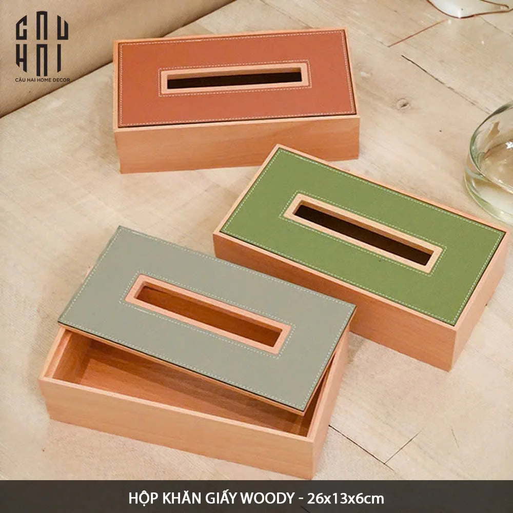 HỘP KHĂN GIẤY WOODY ETHAN - BROWN