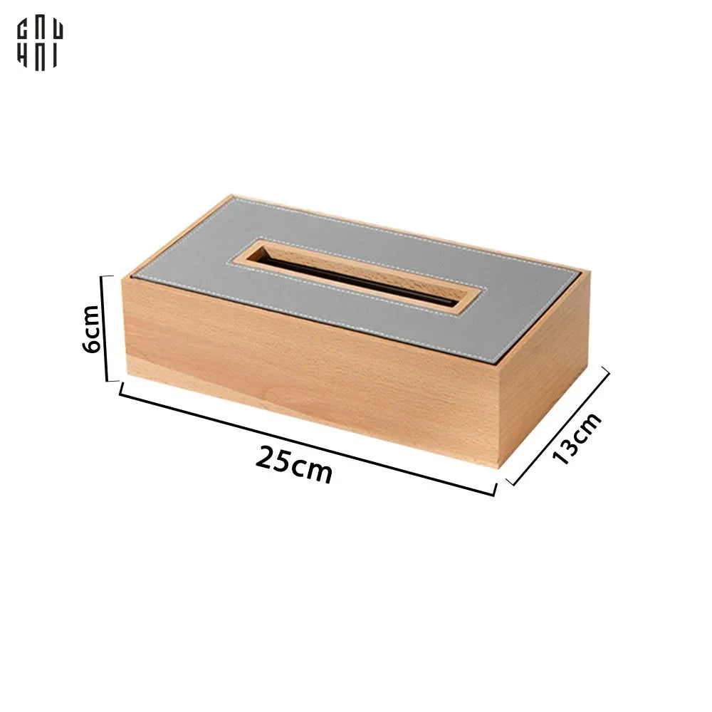 HỘP KHĂN GIẤY WOODY ETHAN - SMOKE VERT