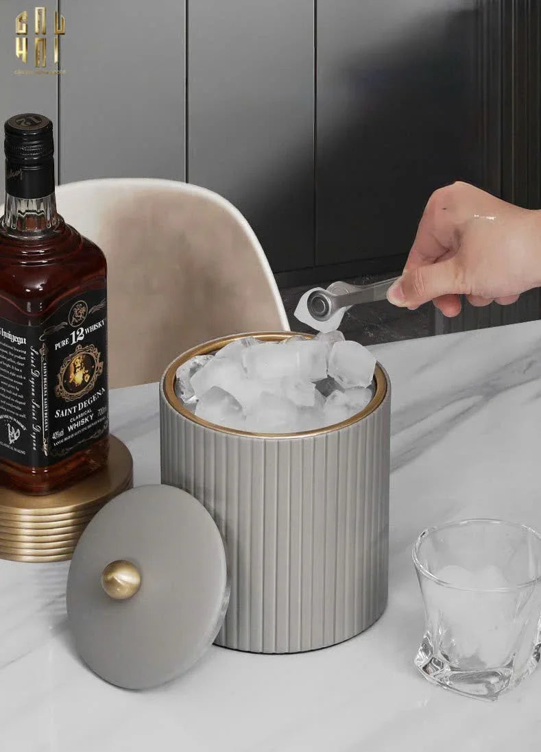 HỘP KIM LOẠI BỌC DA LUXE LEATHER - VERMOUTH