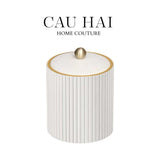 HỘP KIM LOẠI BỌC DA LUXE LEATHER - VERMOUTH