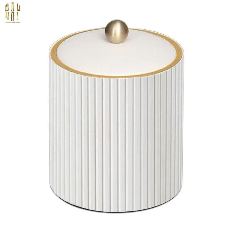 Hộp Kim Loại Bọc Da Luxe Leather - Vermouth-HỘP TRANG SỨC-Đối tác tại Trung Quốc theo từng đơn đặt hàng-CẬU HAI HOME DECOR