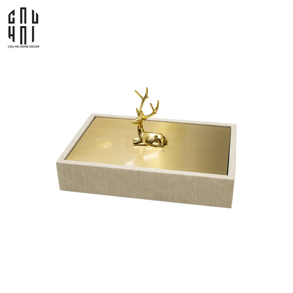 HỘP NỮ TRANG GOLDEN REINDEER PREMIUM-CẬU HAI HOME DECOR
