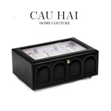 Hộp Trang Sức Da Elegance Faubourg Fw25-HỘP TRANG SỨC-Đối tác tại Trung Quốc theo từng đơn đặt hàng-CẬU HAI HOME DECOR