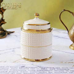Hũ Pantry Gốm Sứ Carlton Ivory 9x9x15-HŨ TRANG TRÍ-CẬU HAI HOME DECOR