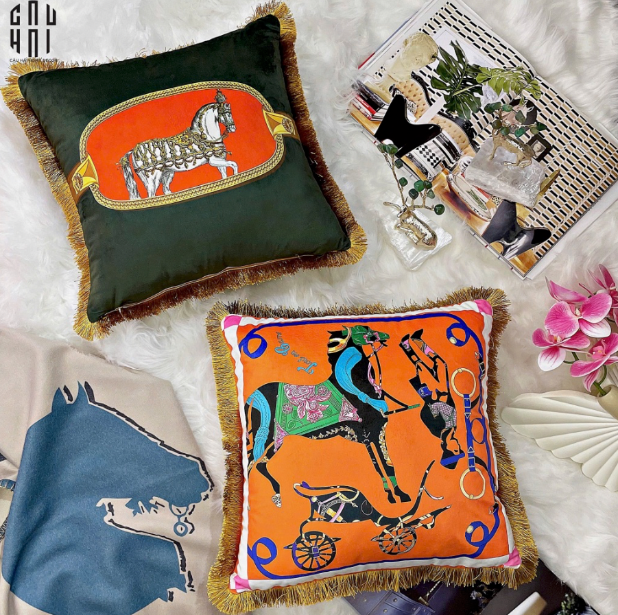 IMPERIAL SIGNATURE - VỎ GỐI CANNES ET POMMEAUX 45. - CẬU HAI HOME DECOR