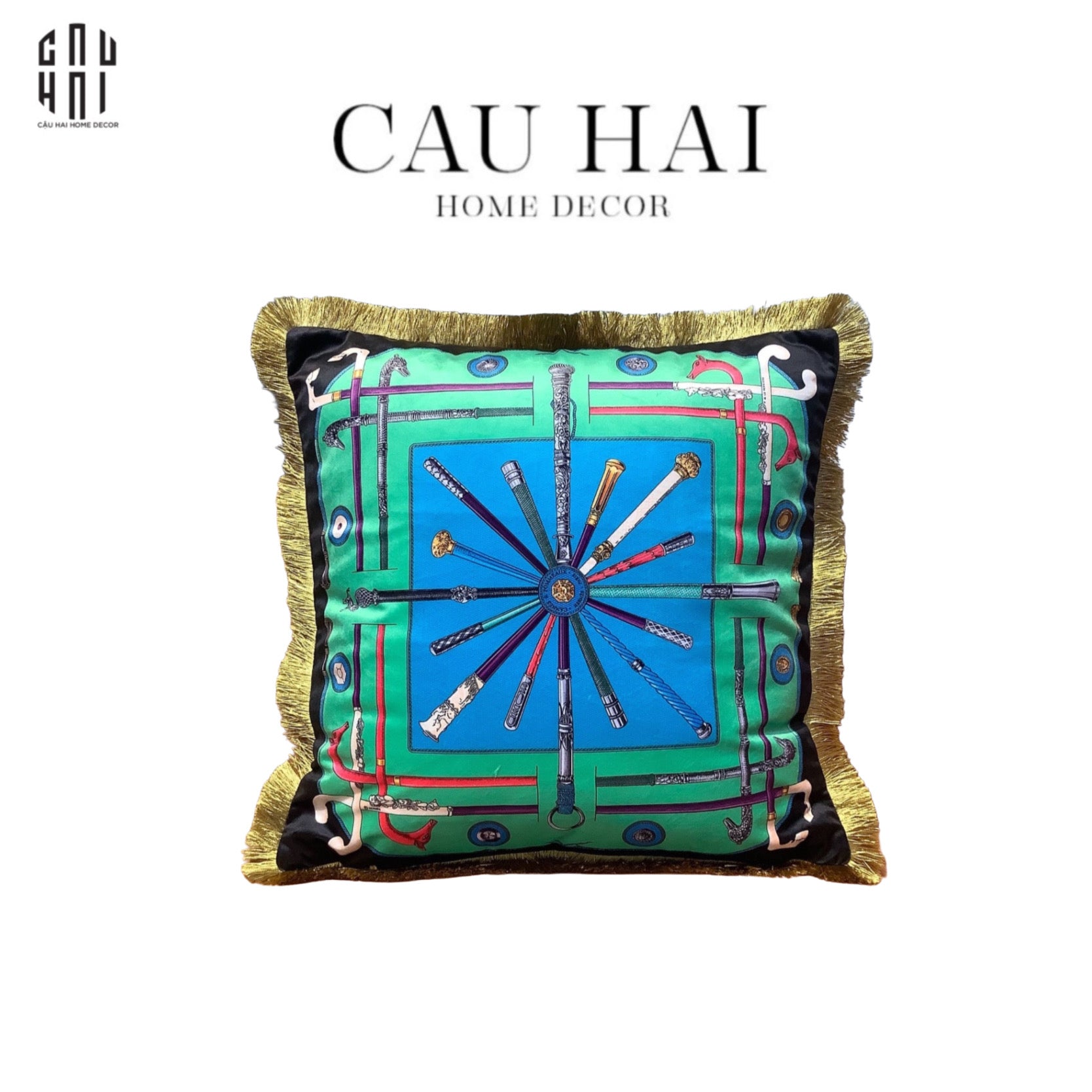 IMPERIAL SIGNATURE - VỎ GỐI CAVALIER EN FÊTE 45. - CẬU HAI HOME DECOR