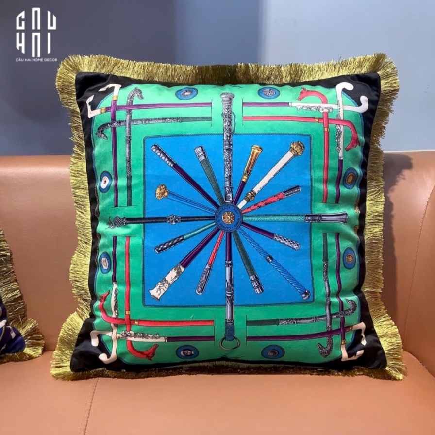 IMPERIAL SIGNATURE - VỎ GỐI CAVALIER EN FÊTE 45. - CẬU HAI HOME DECOR