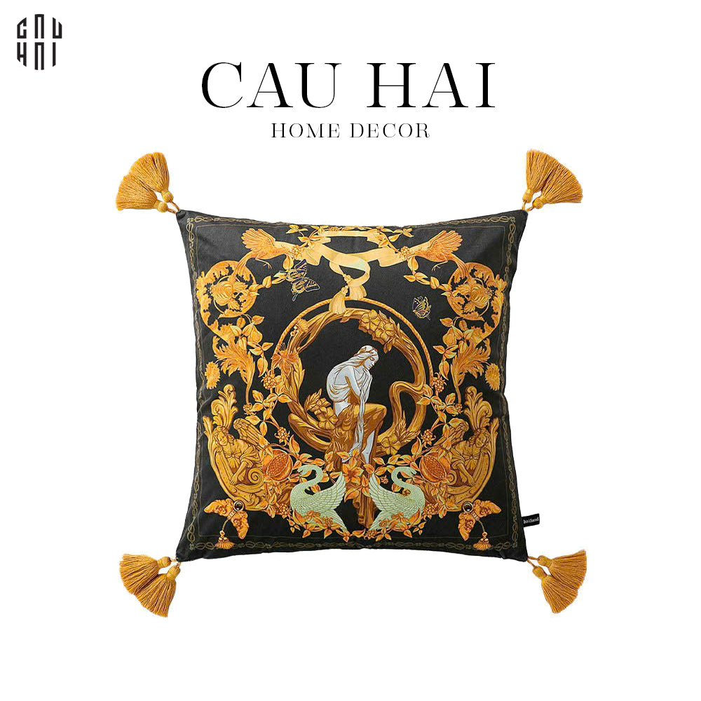 IMPERIAL SIGNATURE - VỎ GỐI NHUNG ACANTHUS ROYALE 45. - CẬU HAI HOME DECOR