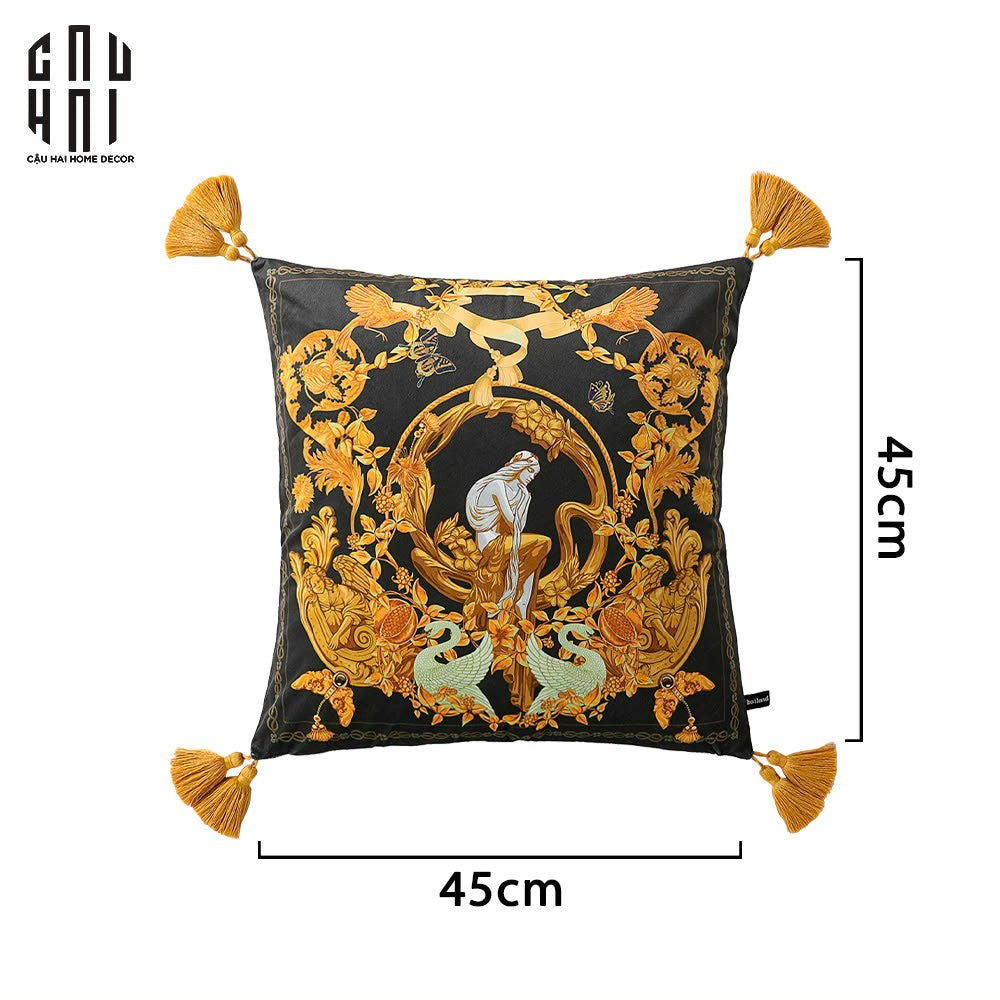 IMPERIAL SIGNATURE - VỎ GỐI NHUNG ACANTHUS ROYALE 45. - CẬU HAI HOME DECOR