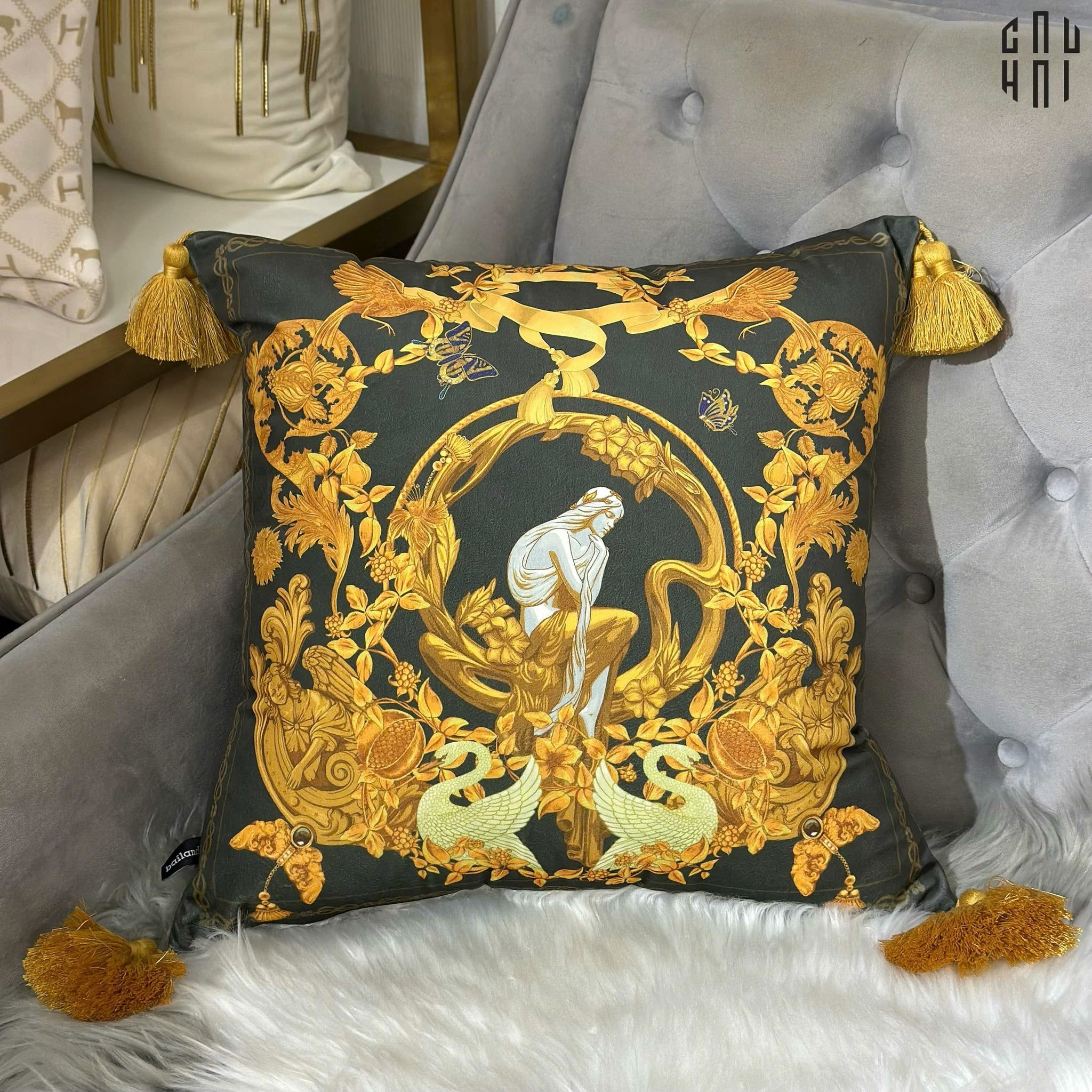 IMPERIAL SIGNATURE - VỎ GỐI NHUNG ACANTHUS ROYALE 45. - CẬU HAI HOME DECOR